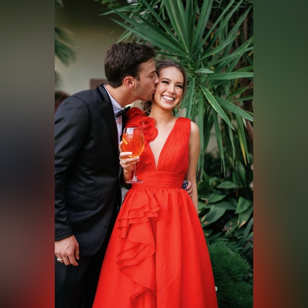 Elegant Red Evening Gown